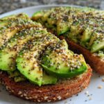 Loaded Avocado Toast with Everything Bagel Seasoning