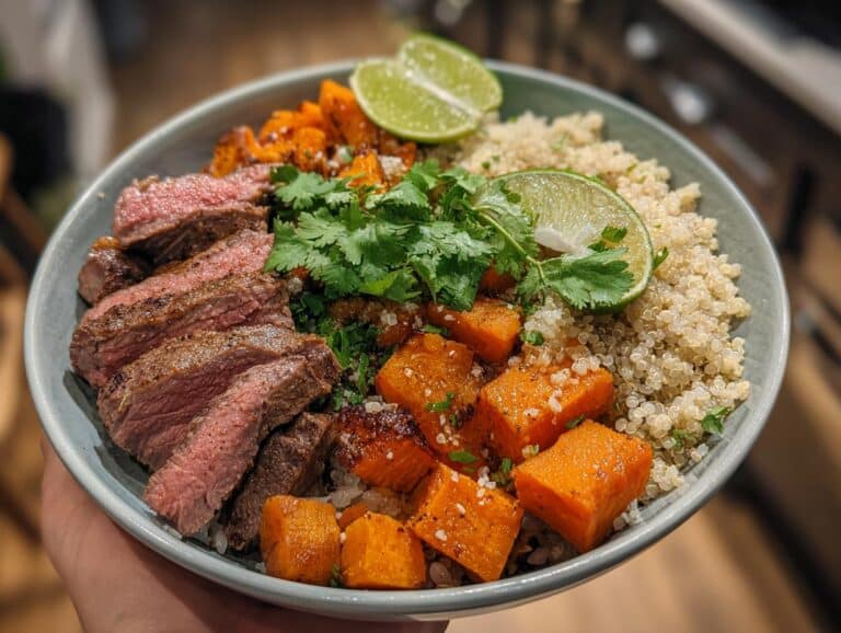 Beef Sweet Potato Bowl