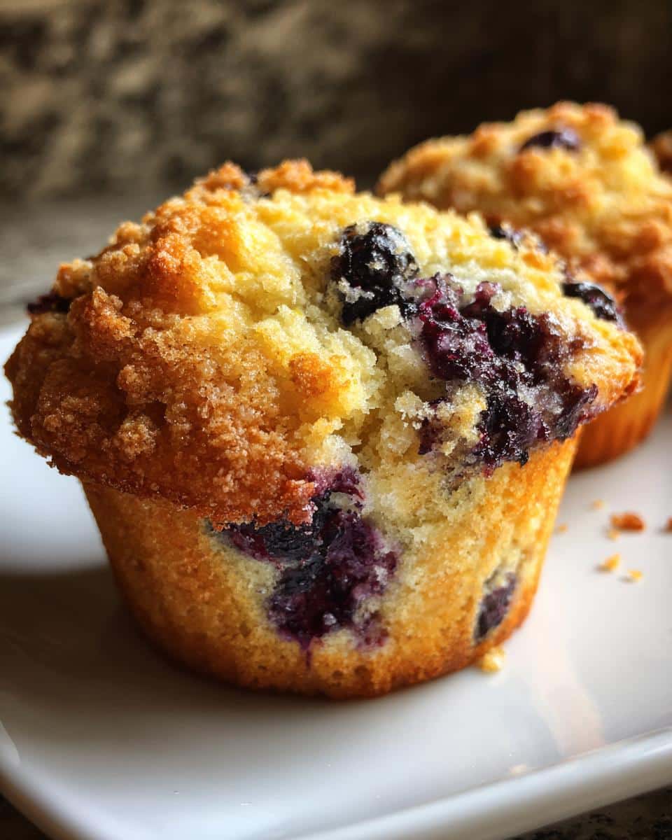Blueberry Protein Muffins - detail 1