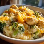 Broccoli Cheddar Chicken and Rice Casserole