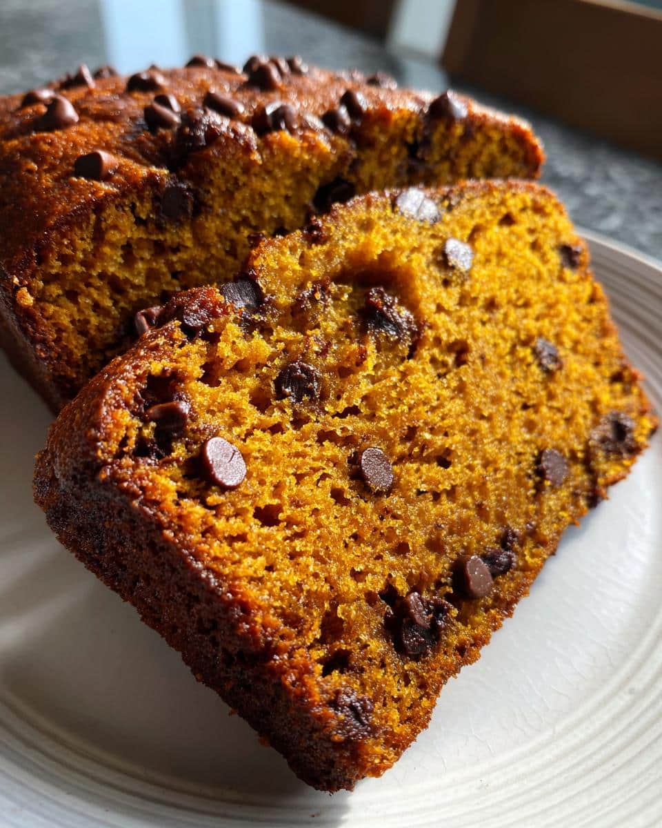 Chocolate Chip Pumpkin Bread - detail 2