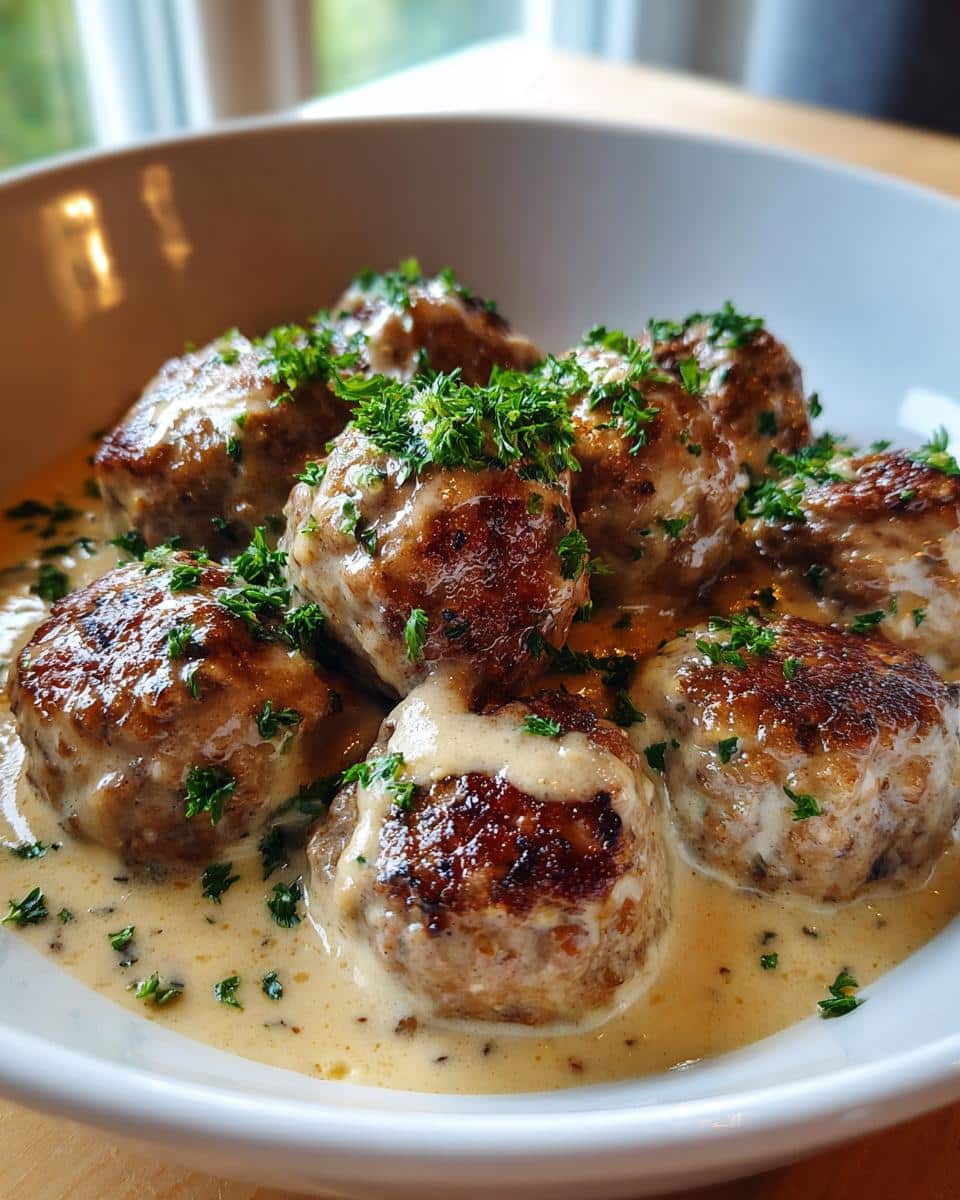 Classic Swedish Meatballs with Creamy Sauce - detail 1