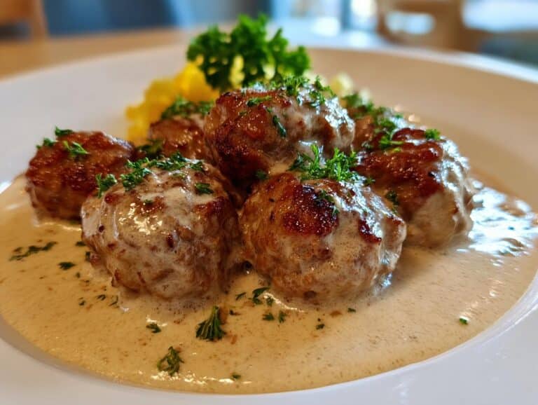 Classic Swedish Meatballs with Creamy Sauce