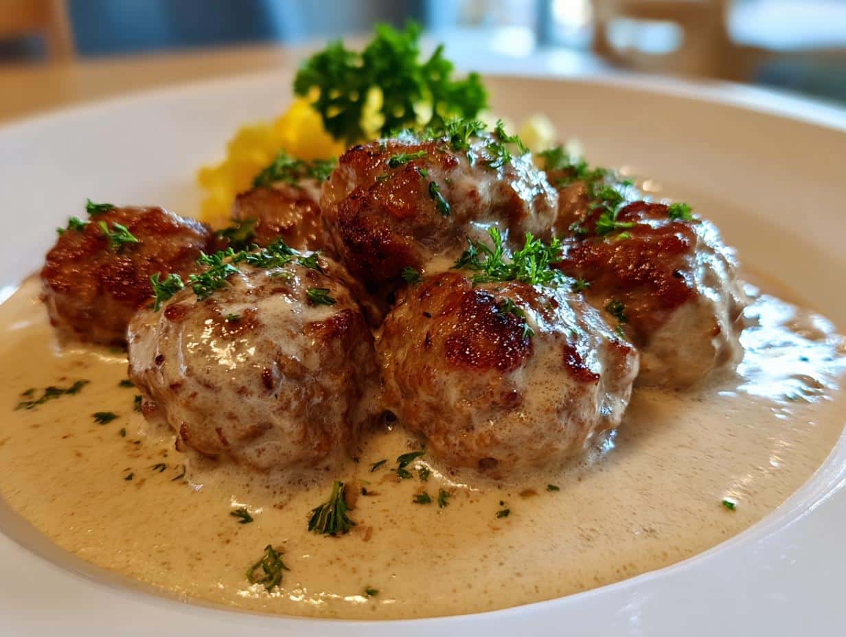 Classic Swedish Meatballs with Creamy Sauce