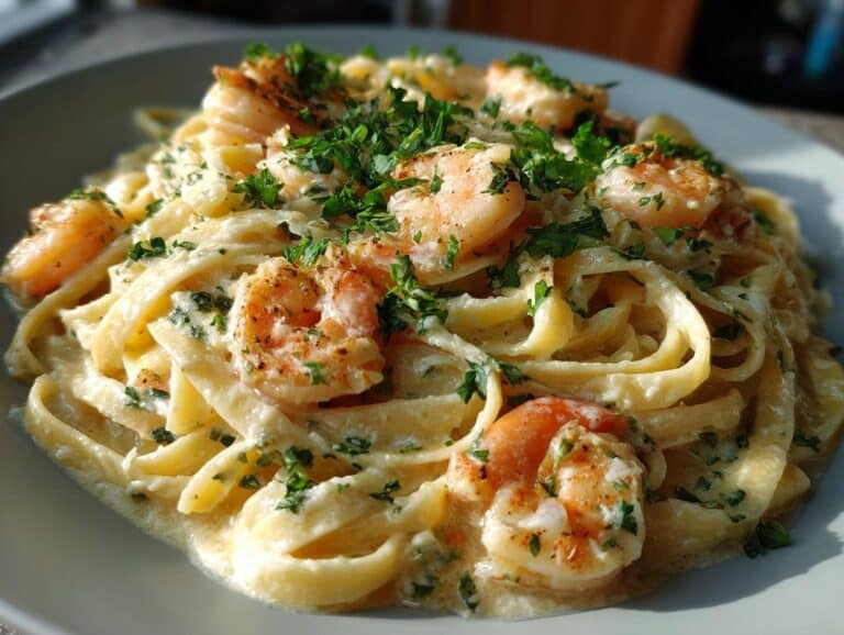 Creamy Shrimp Alfredo Pasta