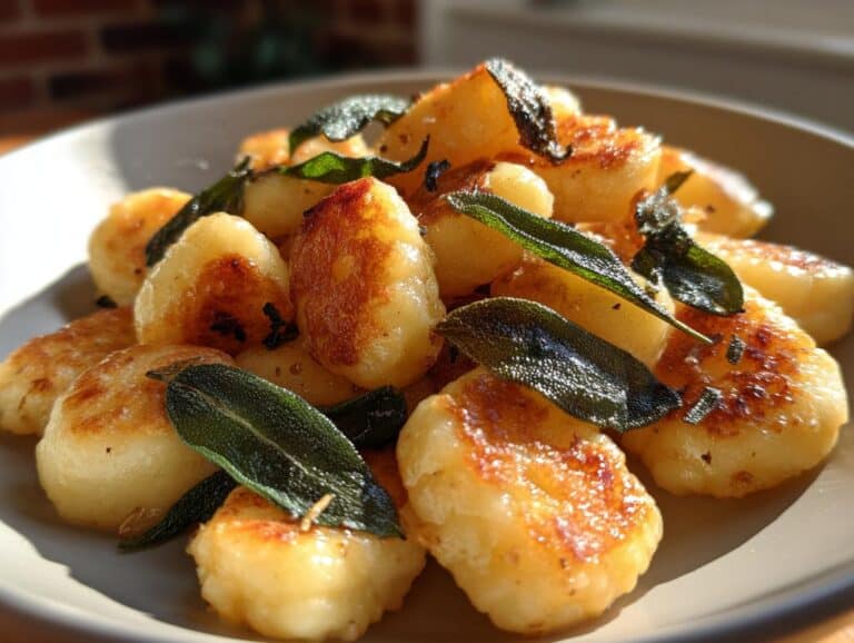 Crispy Pan-Fried Gnocchi with Sage