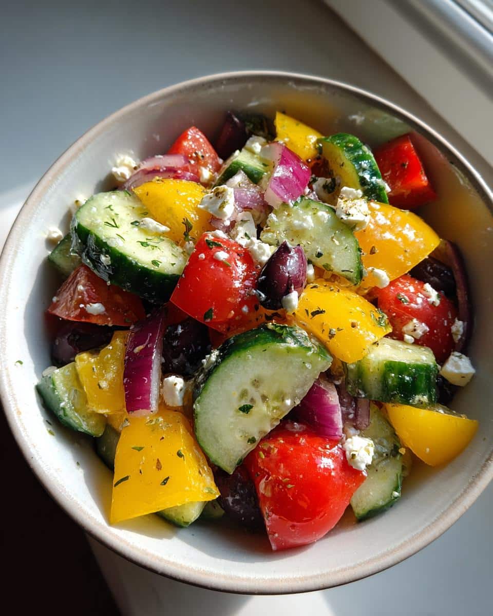 Cucumber Greek Salad - detail 1