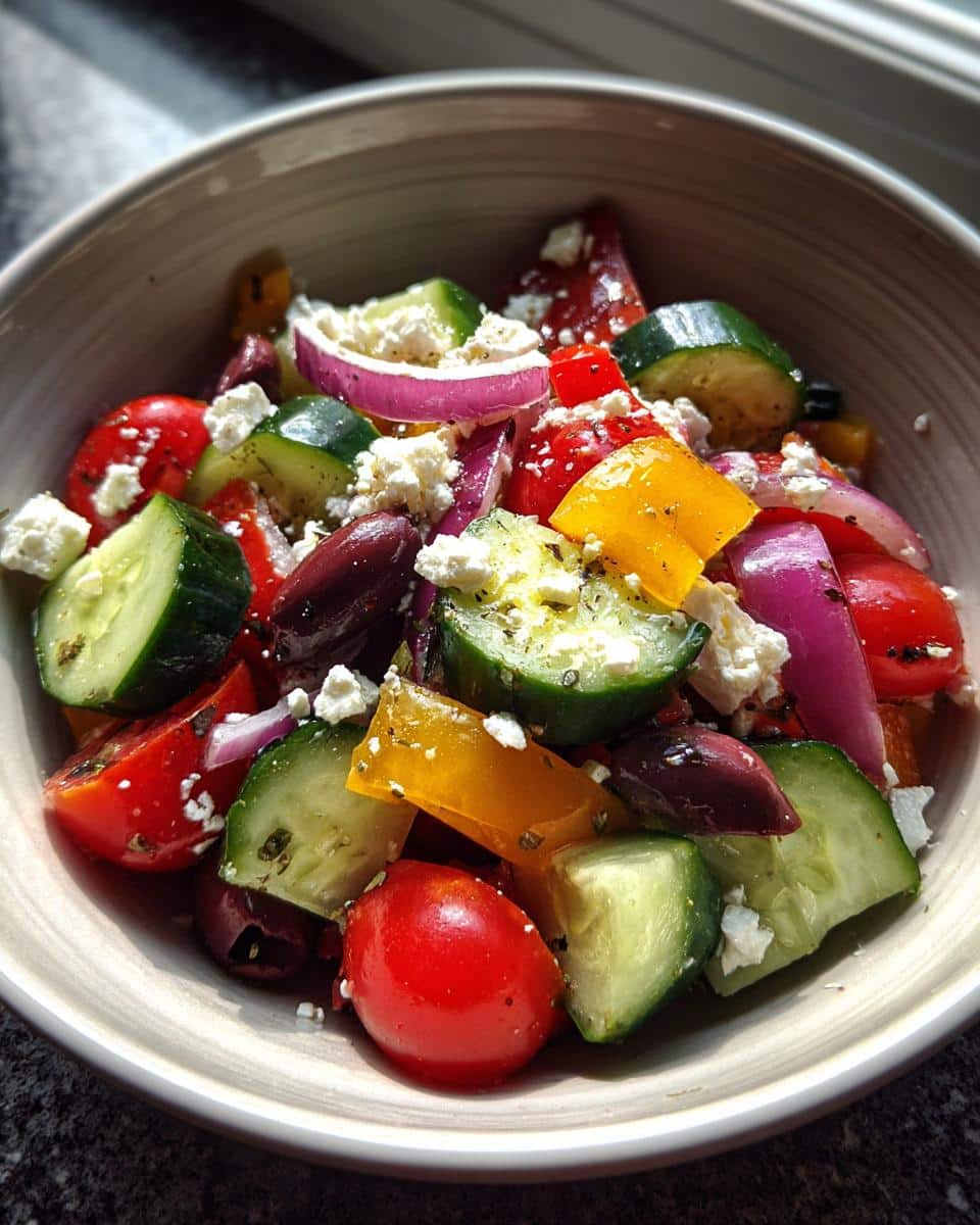 Cucumber Greek Salad - detail 2