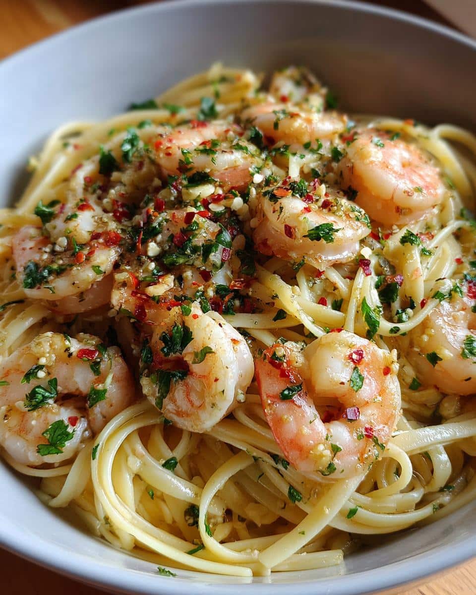 Easy Baked Shrimp Scampi Pasta - detail 1