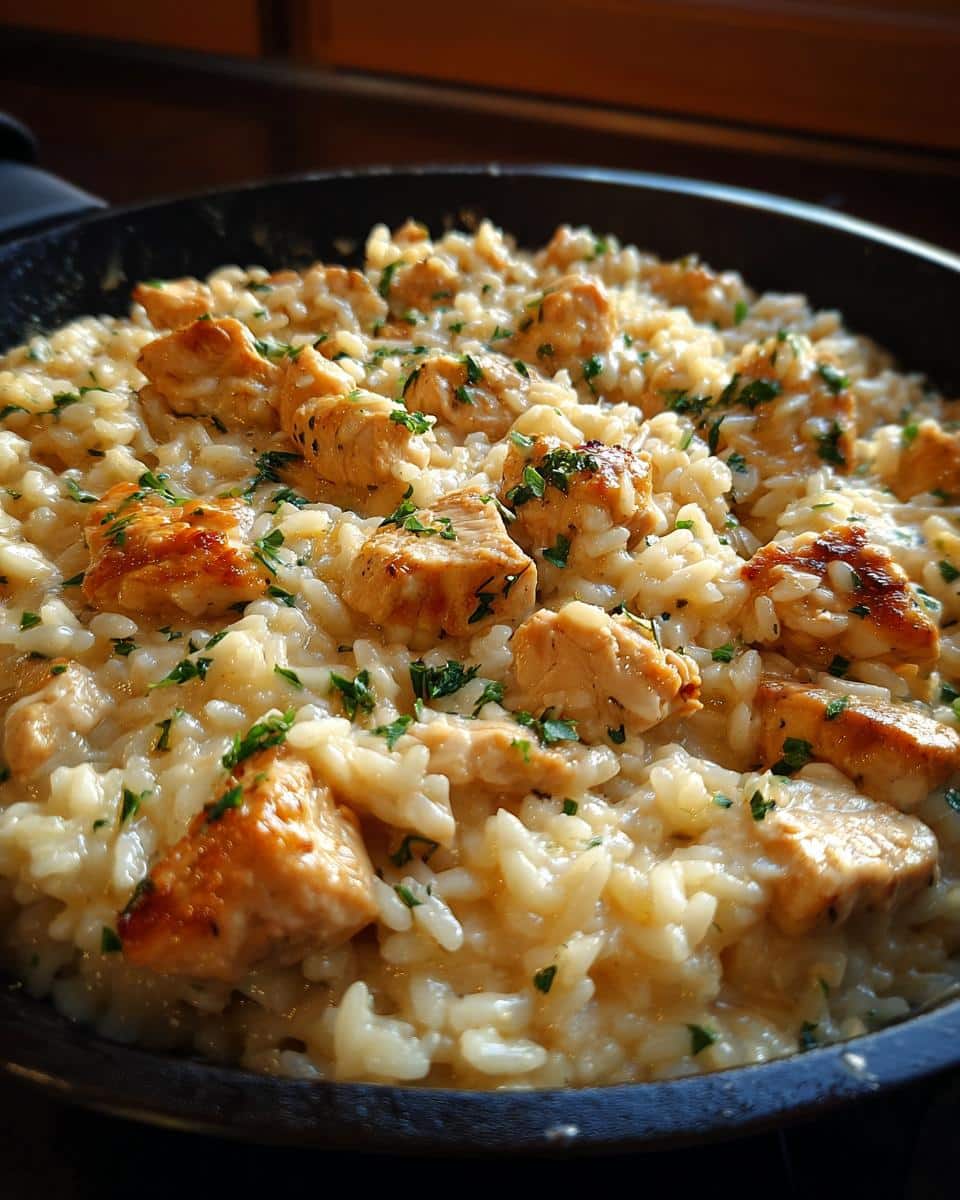 Easy Creamy Chicken and Rice Skillet - detail 1