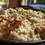 Easy Creamy Chicken and Rice Skillet