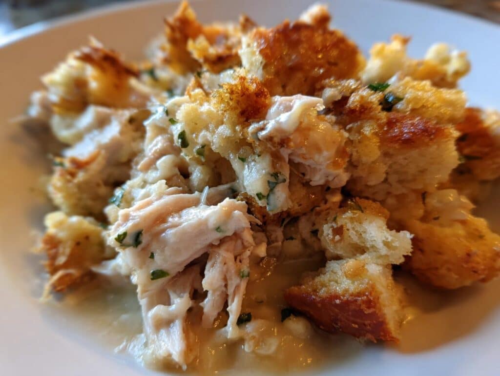 Easy Crockpot Chicken and Stuffing