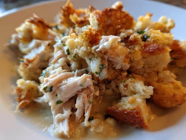 Easy Crockpot Chicken and Stuffing