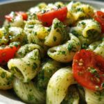 Fresh Pesto Pasta with Cherry Tomatoes