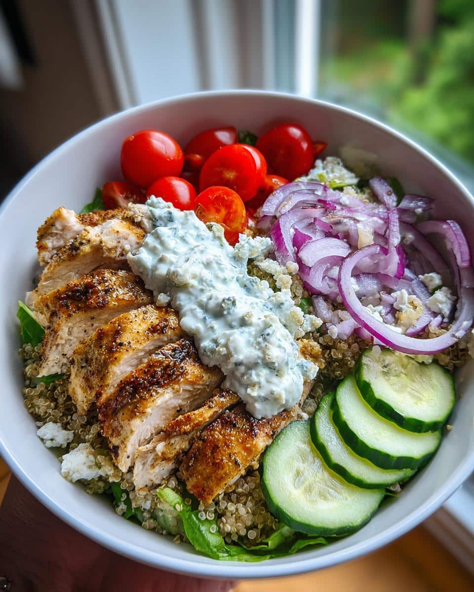 Greek Chicken Bowls - detail 1
