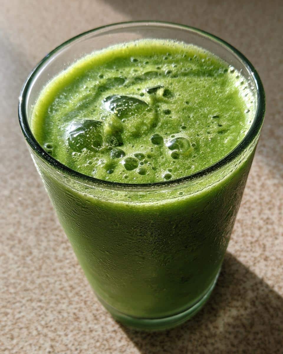 Green Detox Smoothie (Spinach, Banana, Pineapple) - detail 1