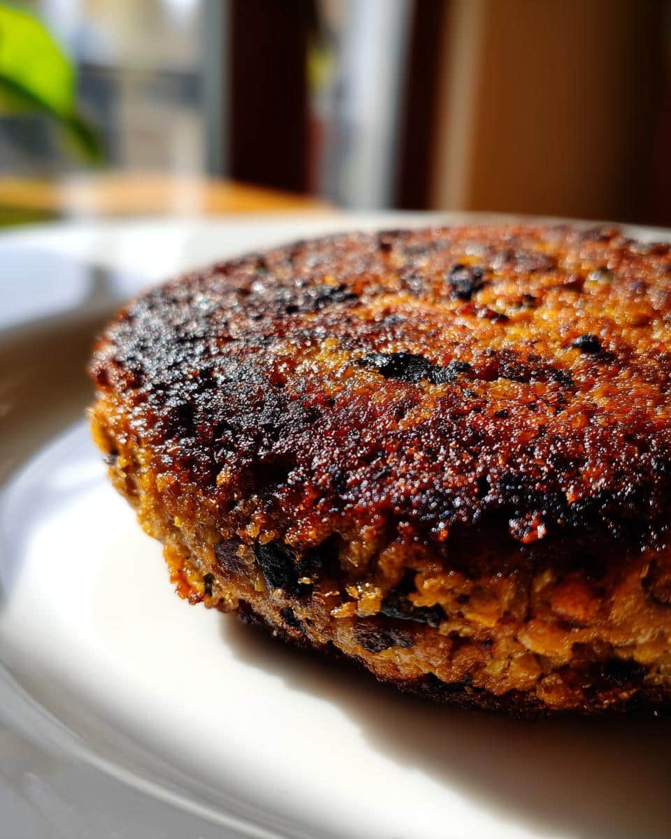 Homemade Black Bean Burgers - detail 2