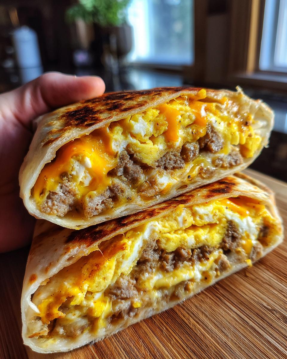 Homemade Breakfast Crunchwrap - detail 1