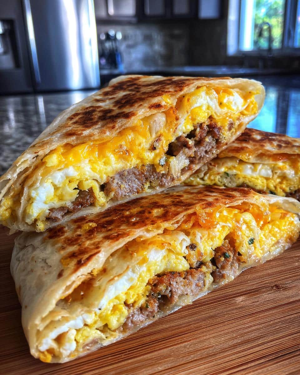 Homemade Breakfast Crunchwrap - detail 2