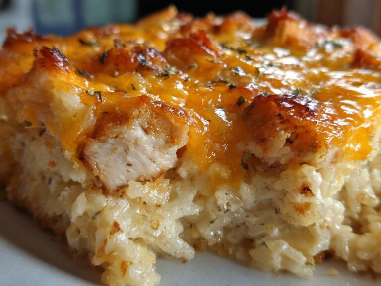 Lazy Day Creamy Chicken & Rice Casserole