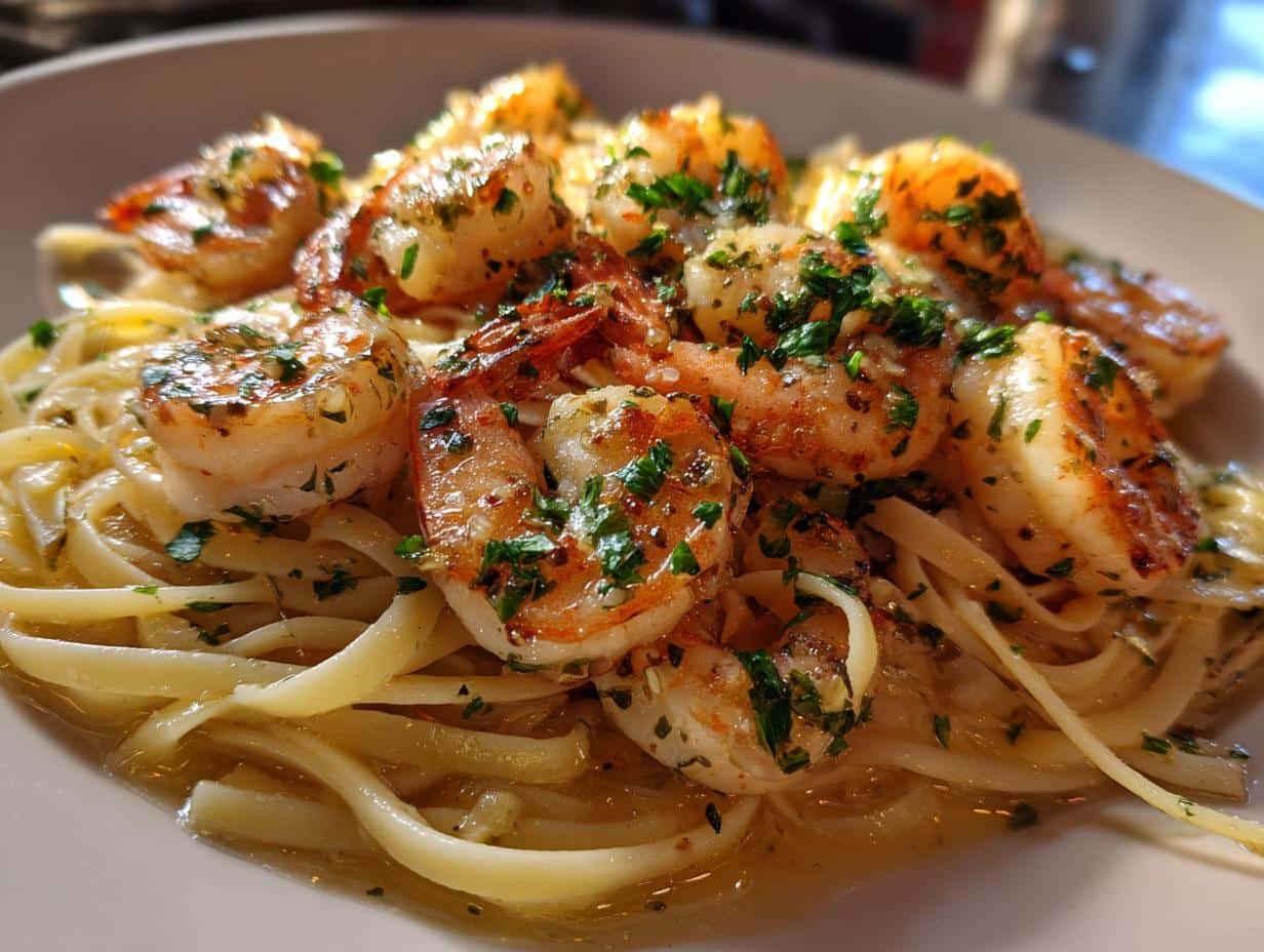 Lemon Garlic Shrimp Scampi