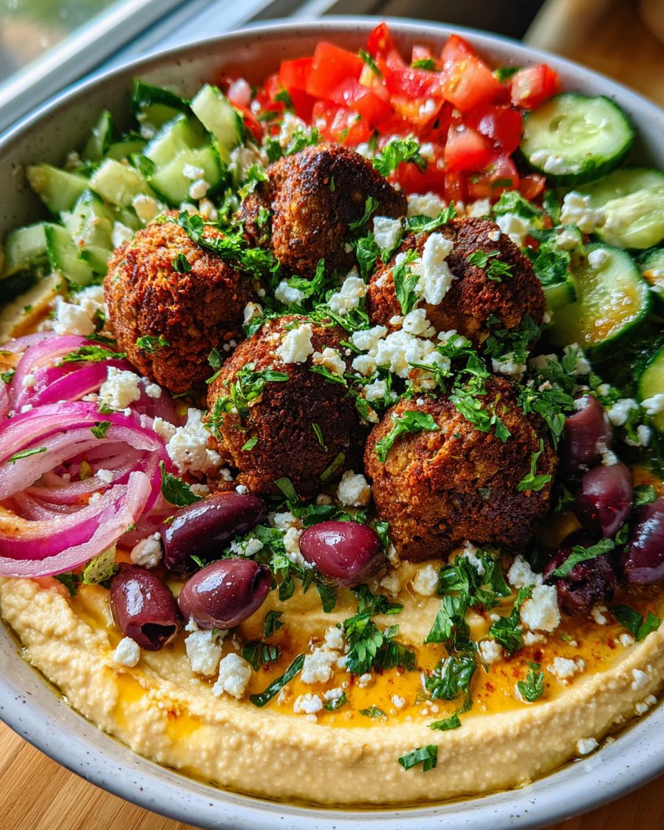 Mediterranean Hummus & Falafel Bowls - detail 1