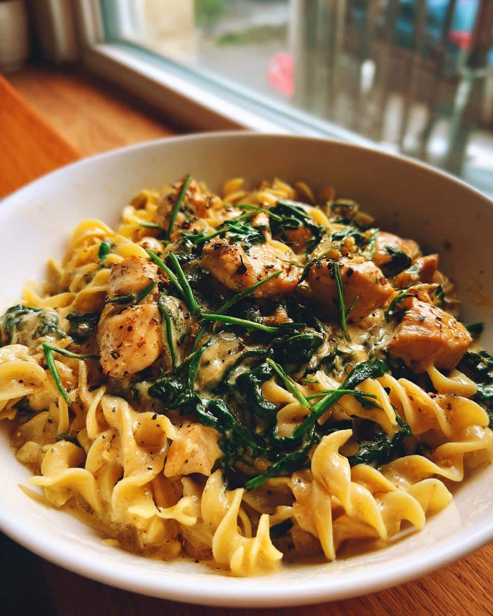 One-Pot Creamy Chicken & Spinach Pasta - detail 1