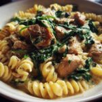 One-Pot Creamy Chicken & Spinach Pasta