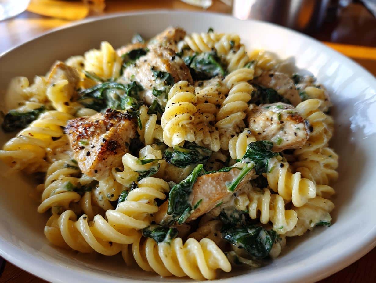 One-Pot Creamy Chicken & Spinach Pasta - detail 2