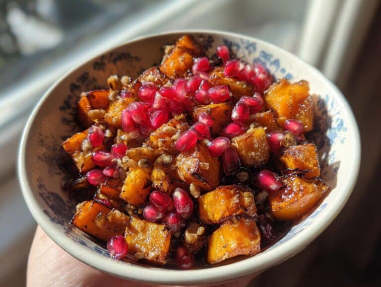 Roasted Squash Pomegranate Salad