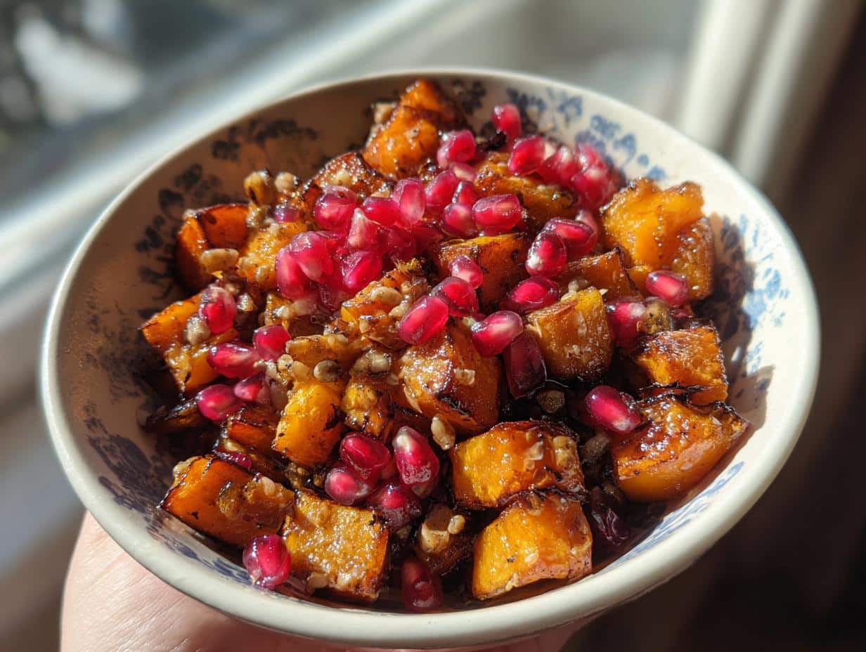 Roasted Squash Pomegranate Salad
