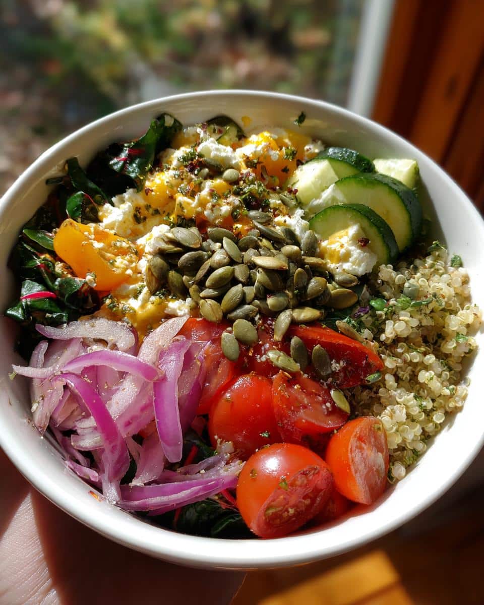 Seasonal Chard Harvest Bowl - detail 1