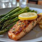 Sheet Pan Lemon Garlic Salmon & Asparagus