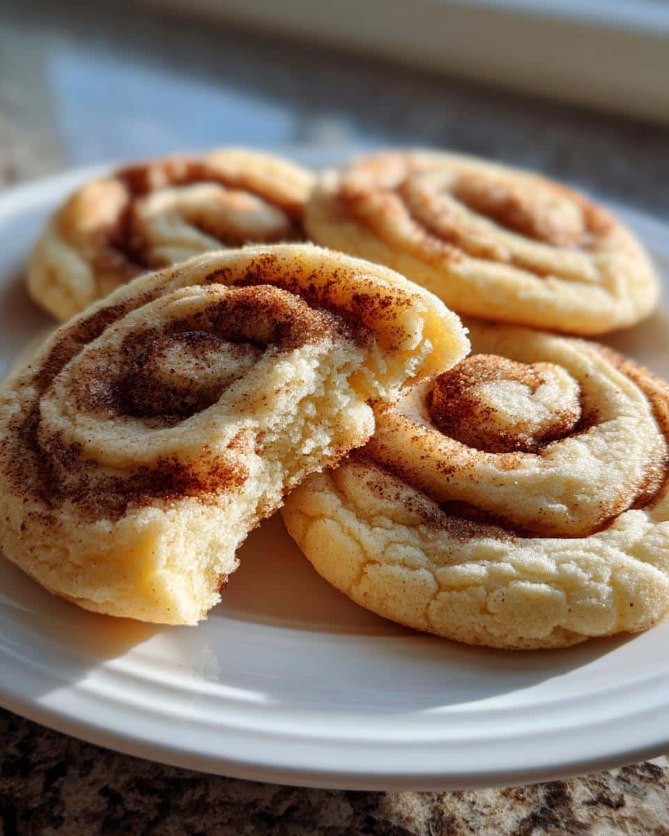 Soft Cinnamon Roll Sugar Cookies with Swirled Cinnamon Filling - detail 1