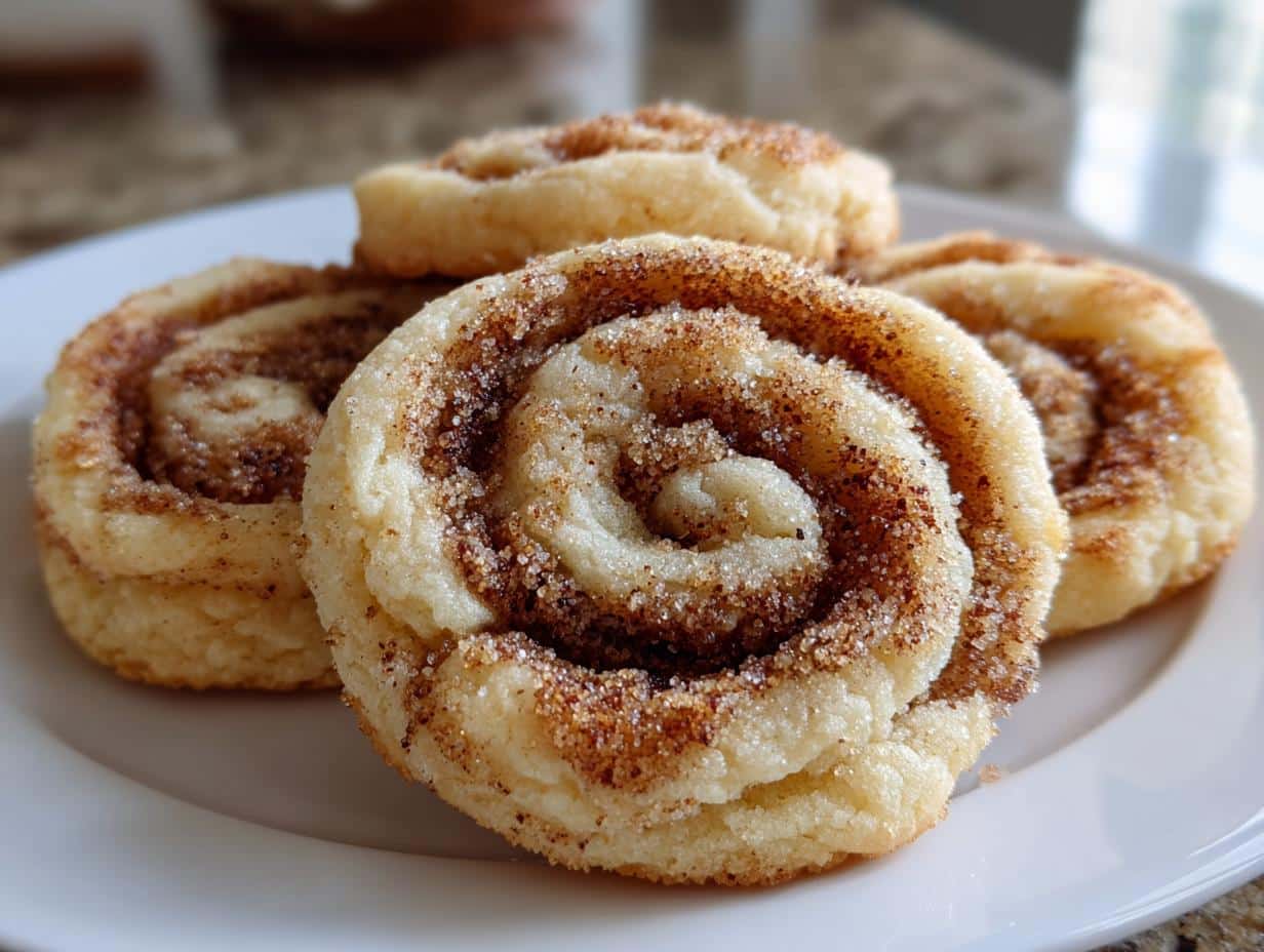 Soft Cinnamon Roll Sugar Cookies with Swirled Cinnamon Filling