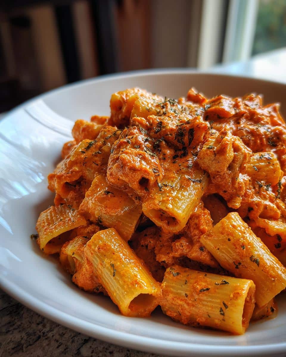 Spicy Rigatoni with Creamy Tomato Sauce - detail 1