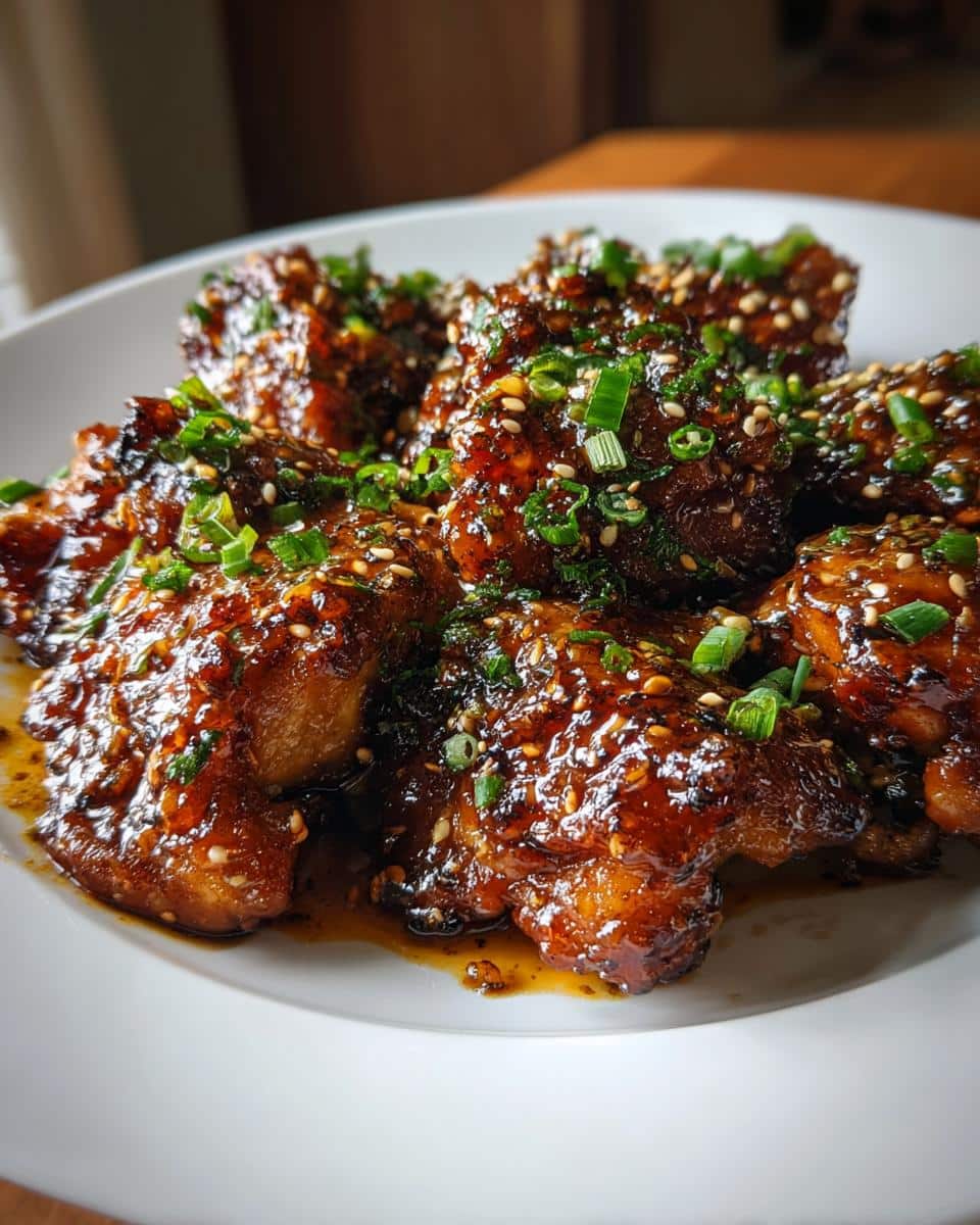 Sticky Honey Garlic Chicken Thighs - detail 1