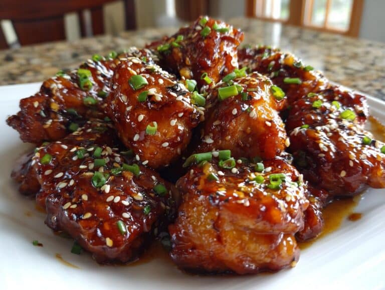 Sticky Honey Garlic Chicken Thighs