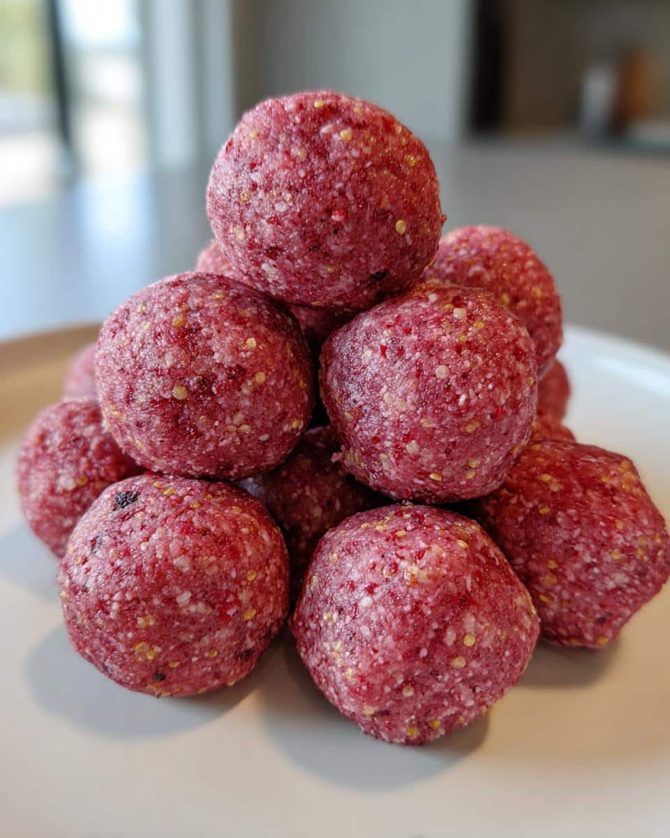 Strawberry Protein Balls - detail 1