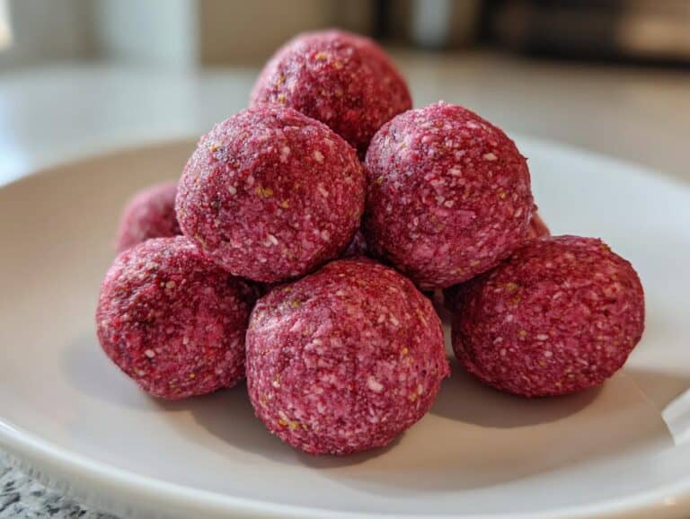 Strawberry Protein Balls