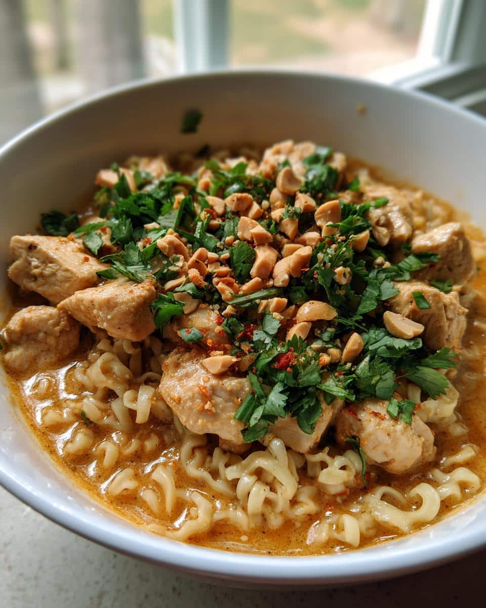Thai Peanut Chicken Ramen - detail 1