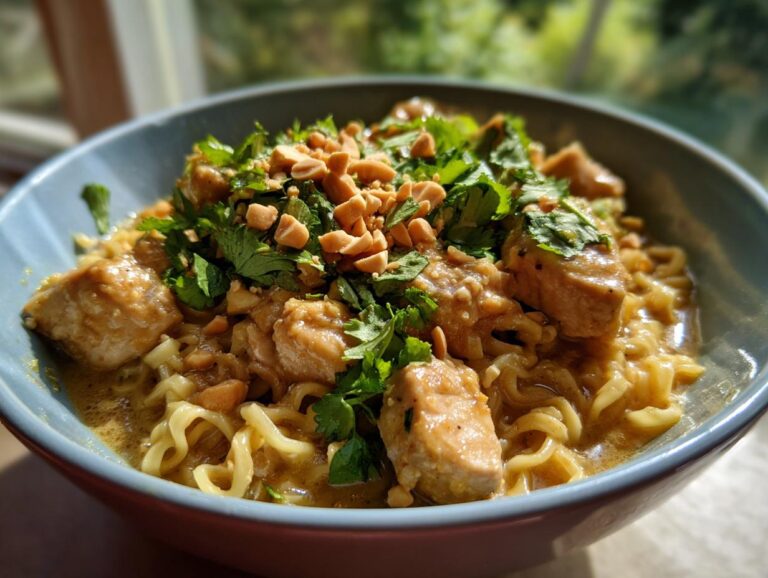 Thai Peanut Chicken Ramen