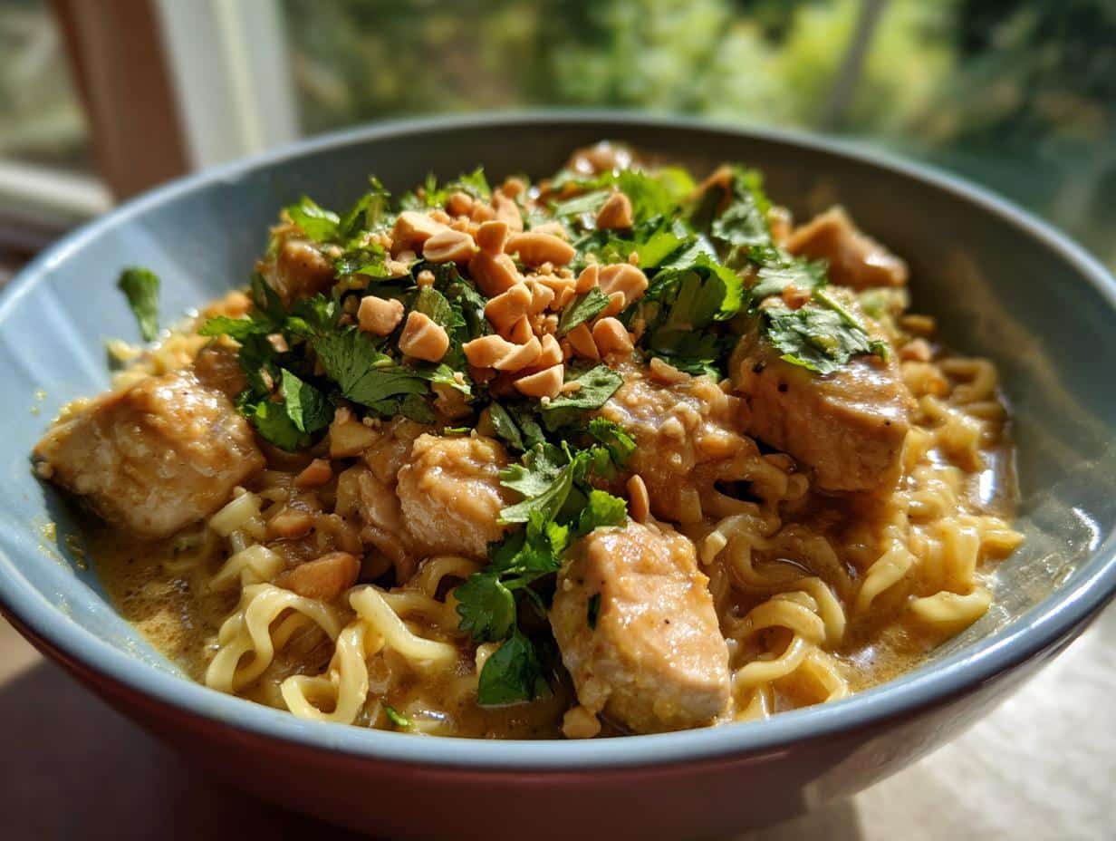 Thai Peanut Chicken Ramen