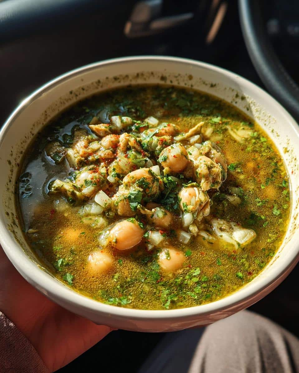 Vegetarian Pozole Verde - detail 2