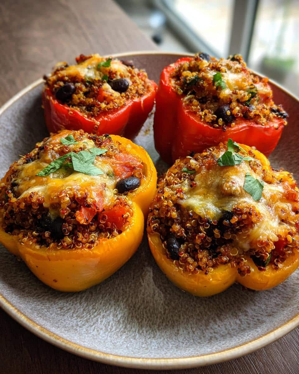 Vegetarian Stuffed Bell Peppers - detail 2