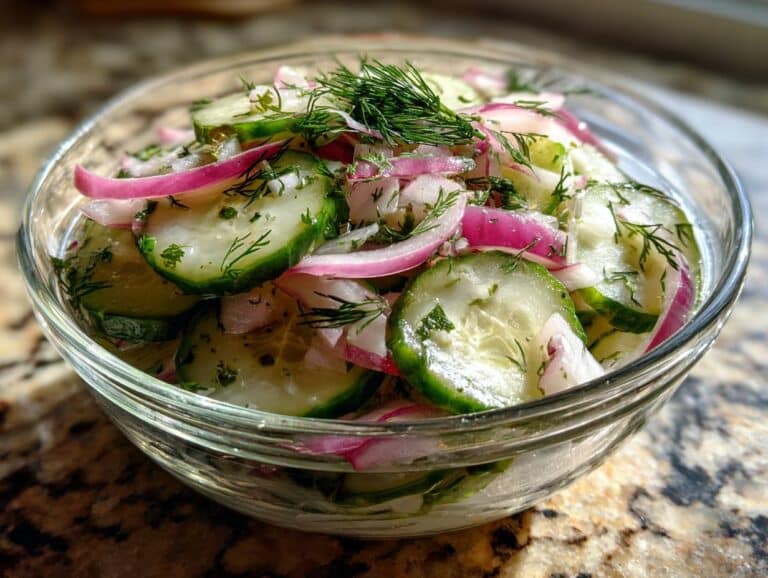 Vinegar Cucumber Salad