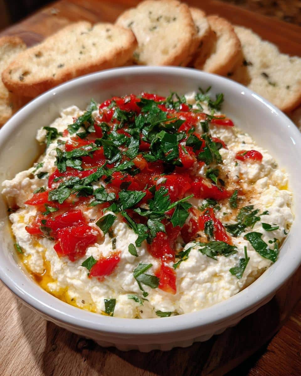 Whipped Feta Dip with Roasted Red Peppers - detail 1