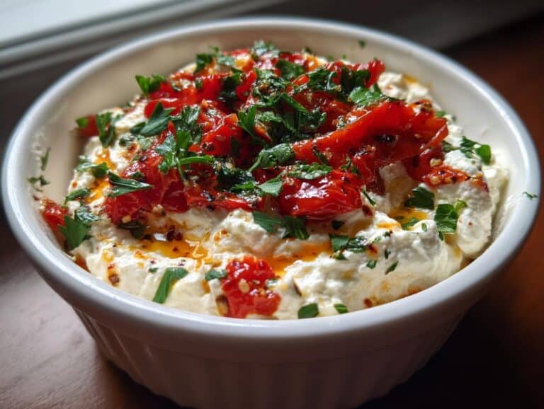 Whipped Feta Dip with Roasted Red Peppers