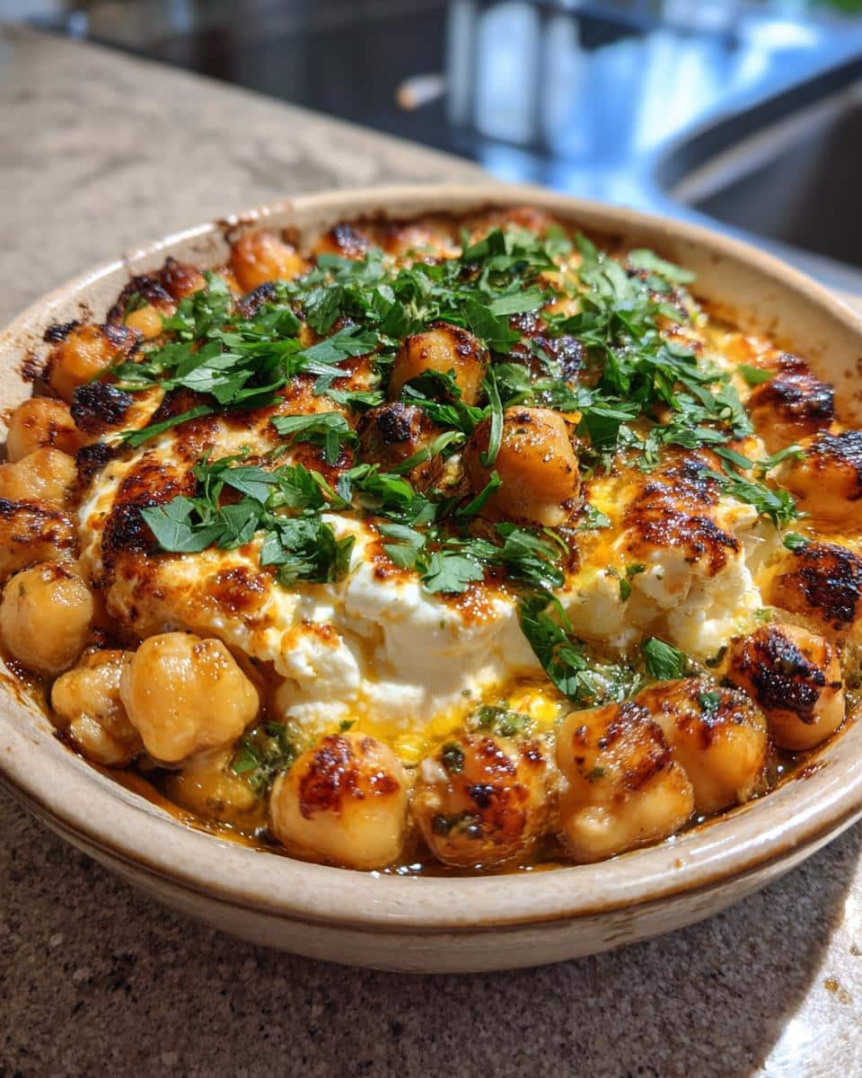 Baked Feta Chickpeas - detail 1