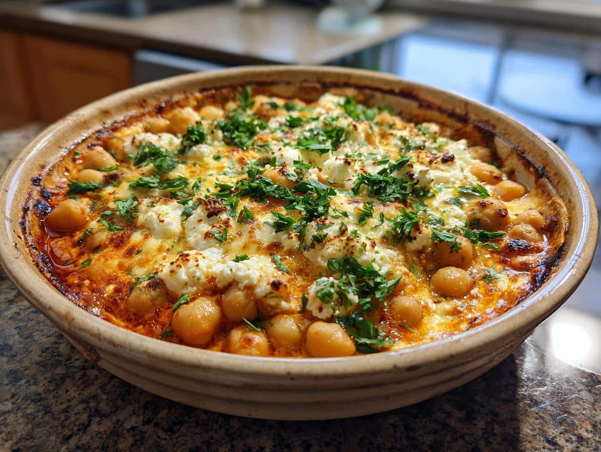 Baked Feta Chickpeas